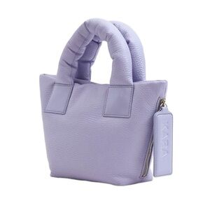 Kara | NWOT Lavender Pebble Leather Mini Puff Bag